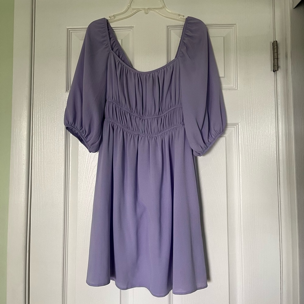 Lilac mini dress